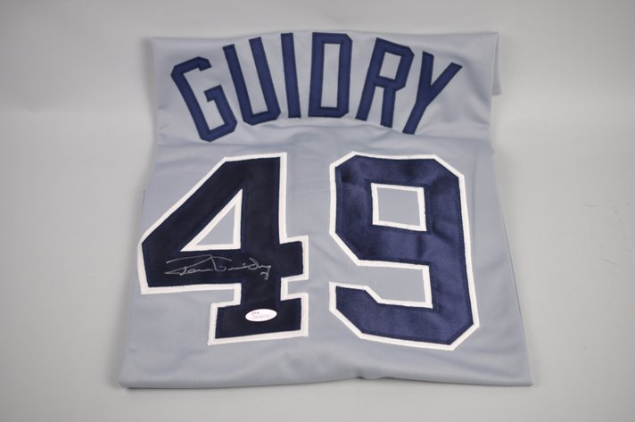 Ron Guidry Autographed Yankees Jersey