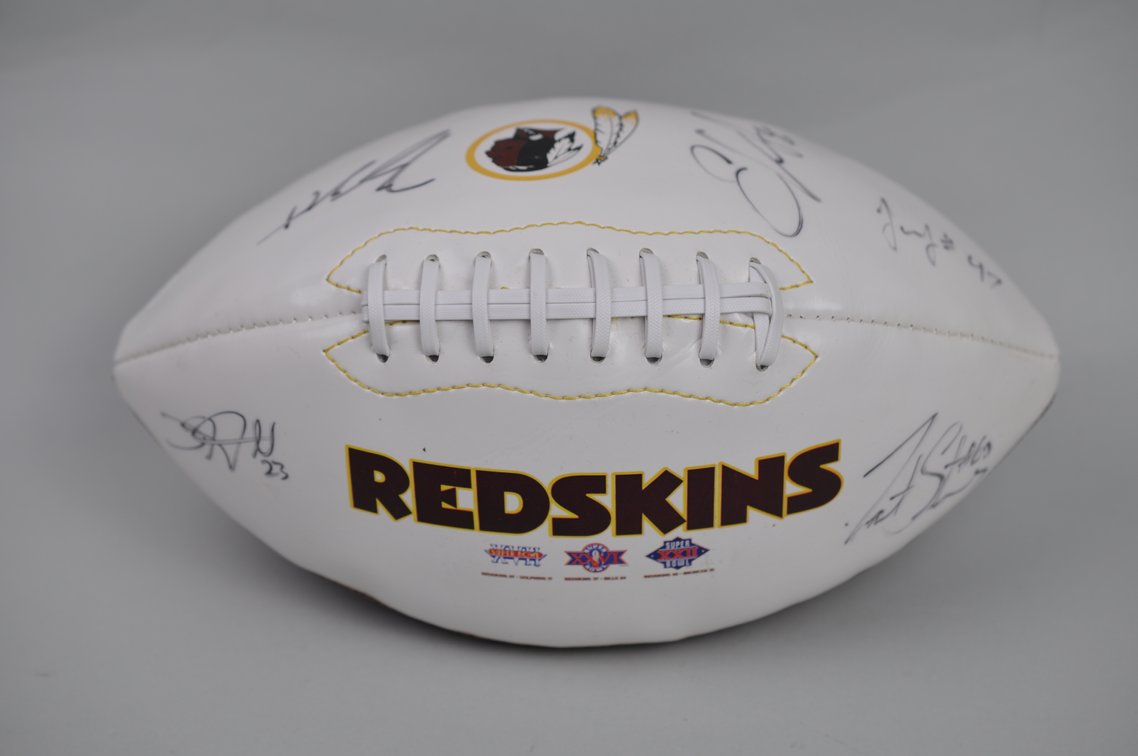 2013 Redskins Training Camp Signed Football, photo 2 of 10