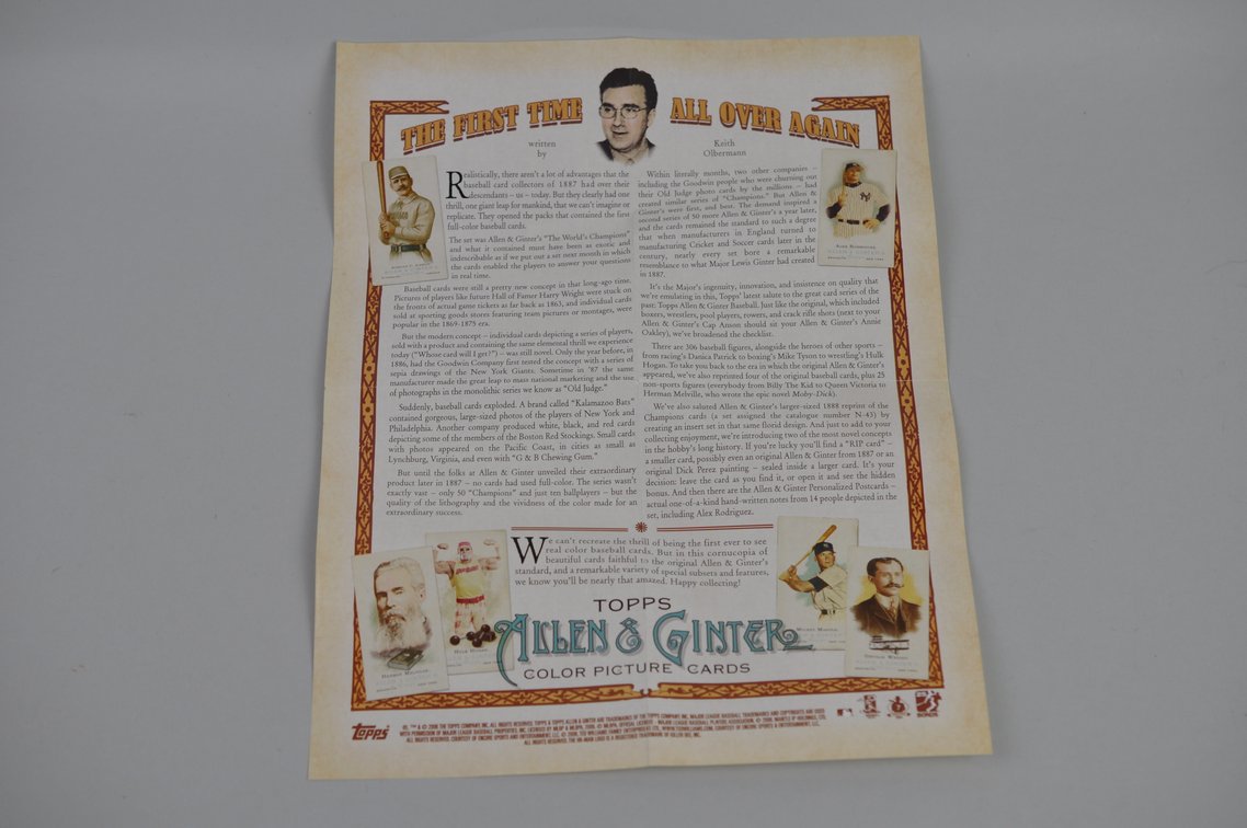 2006 Allen & Ginter Complete Card Set 1-350, photo 8 of 8
