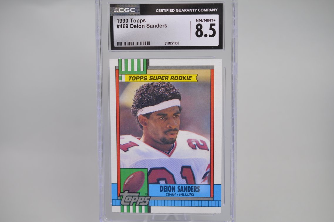Deion Sanders Baseball & Football Rookie Cards, photo 2 of 6
