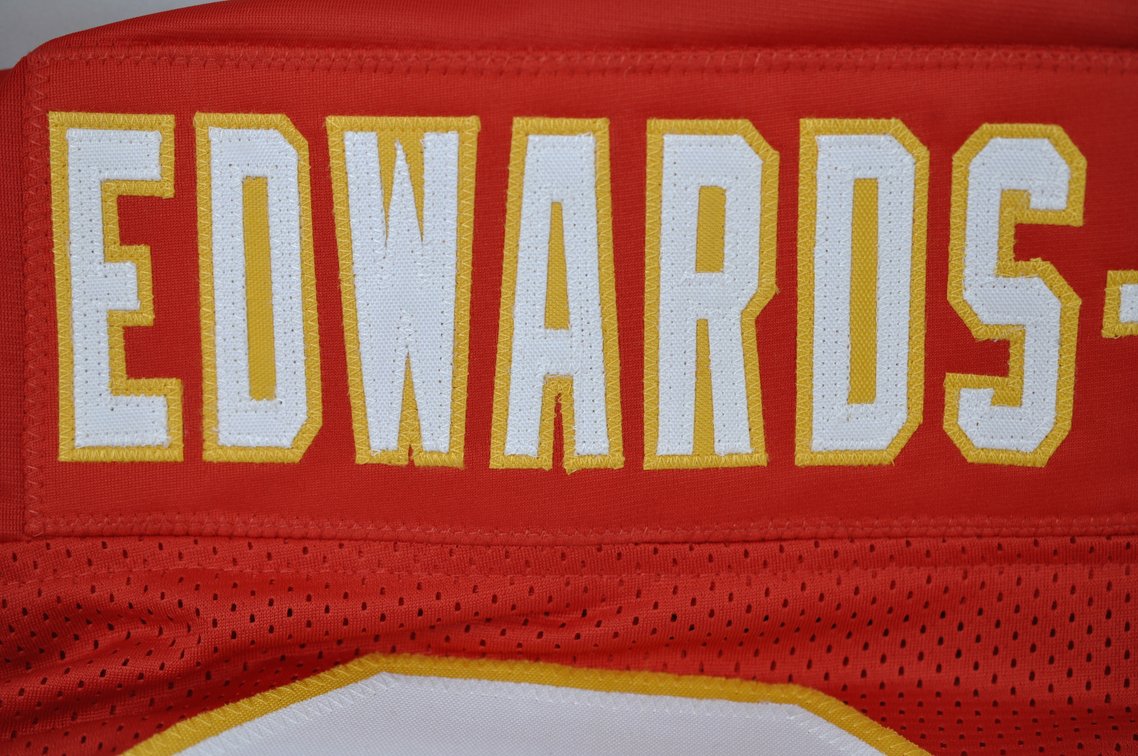 Moon & Edwards-Helaire Signed Football Jerseys, photo 3 of 16