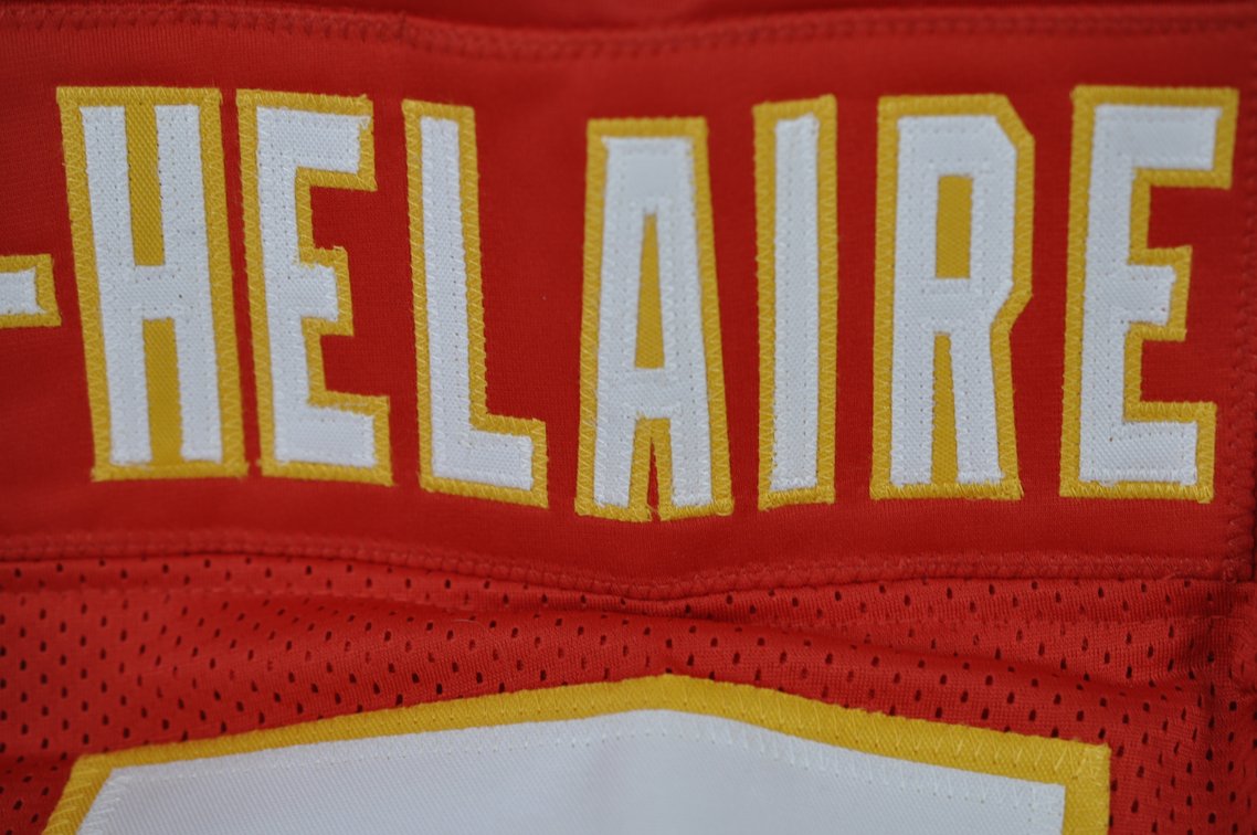 Moon & Edwards-Helaire Signed Football Jerseys, photo 4 of 16