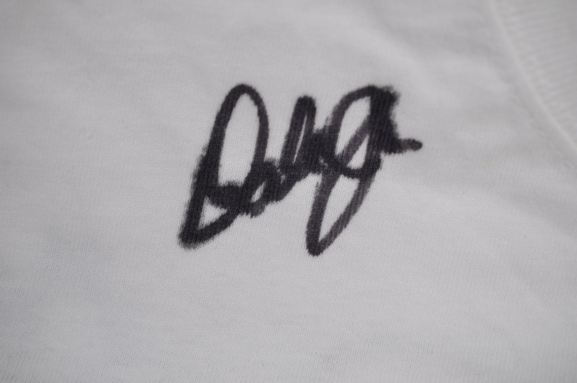 Dale Jr. Autograph on Tony Stewart T-Shirt, photo 3 of 7