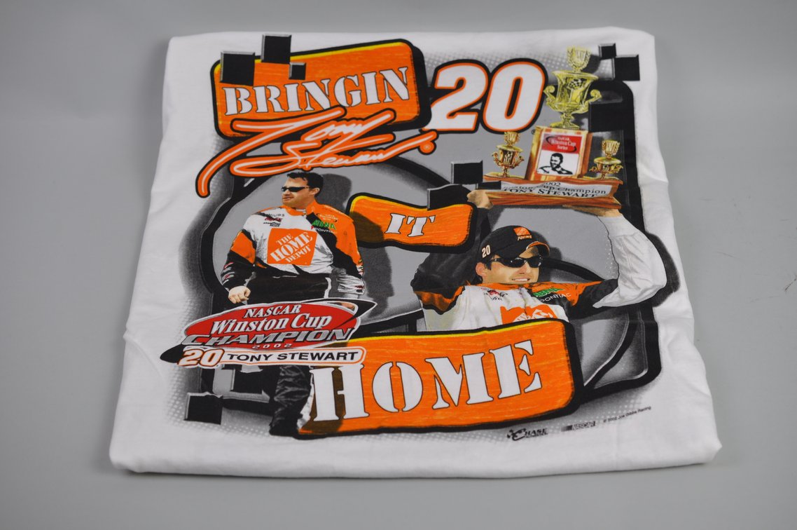 Dale Earnhardt Jr. Autograph on Tony Stewart T-Shirt, photo 7 of 7