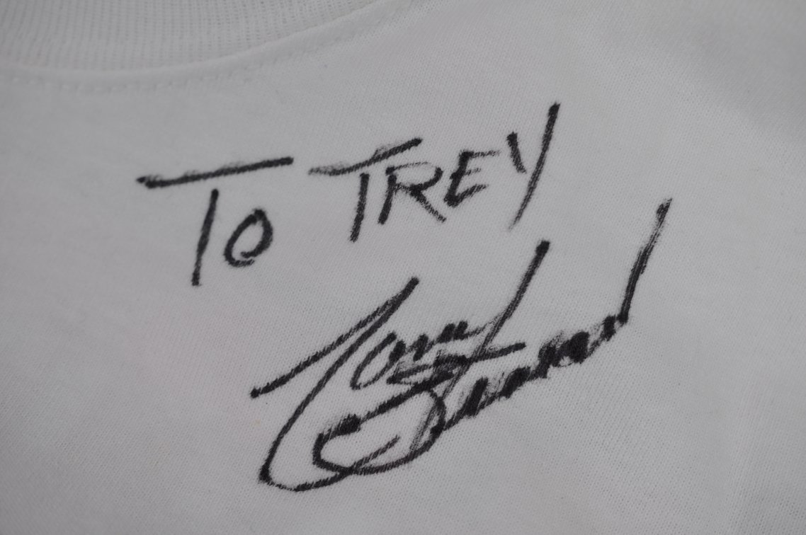 Dale Earnhardt Jr. Autograph on Tony Stewart T-Shirt, photo 4 of 7