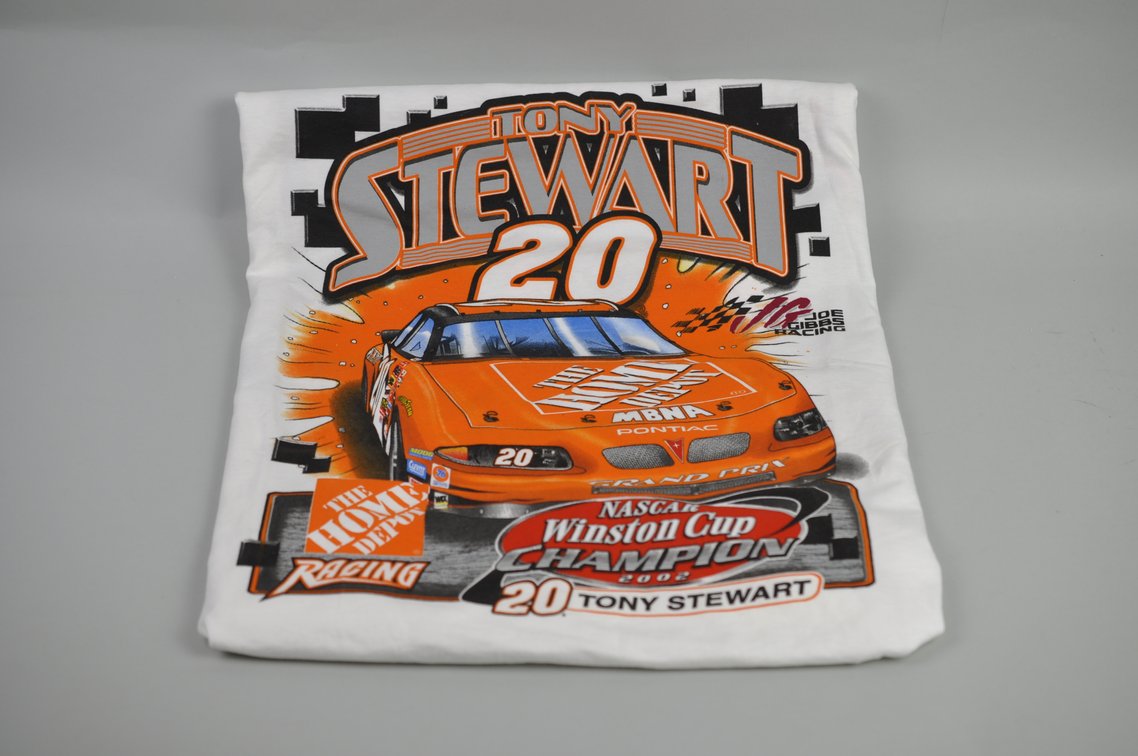 Dale Earnhardt Jr. Autograph on Tony Stewart T-Shirt, photo 6 of 7