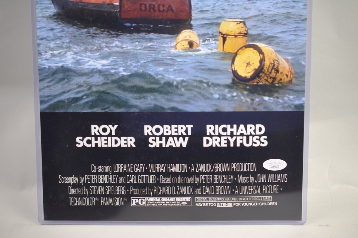 Jaws Poster Signed by Richard Dreyfuss, photo 3 of 5