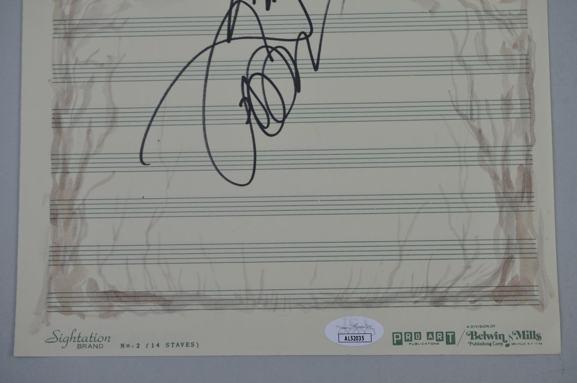 David Copperfield Signed Photo and Music Sheet, photo 3 of 11
