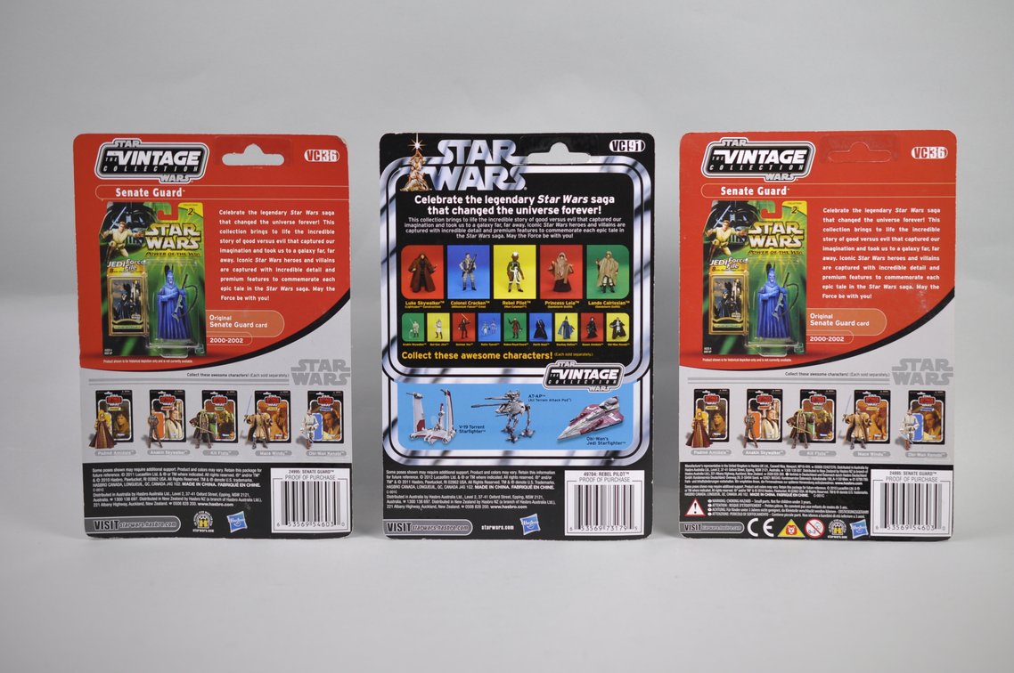Sealed Star Wars Figures Rebel Pilot & Senate Guards, photo 2 of 8