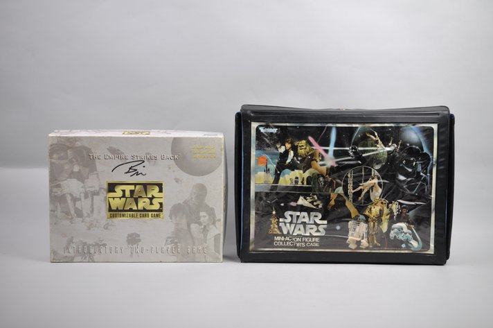 Star Wars Card Game & Case w/ Action Figures