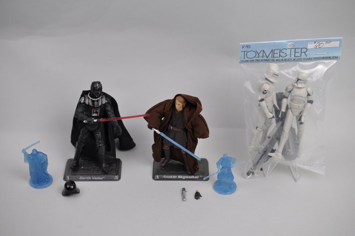Darth Vader, Anakan, & Storm Trooper Figures