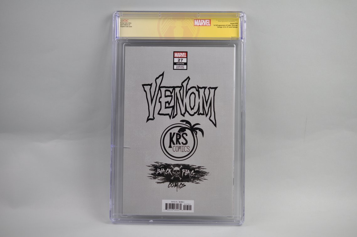 CGC Graded + Signed Marvel's Venom #27 Comic, photo 2 of 4