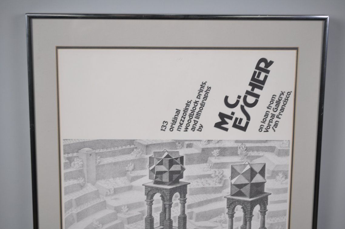 Signed M.C. Escher Exhibition Poster Ltd. Edition 93/103, photo 3 of 10