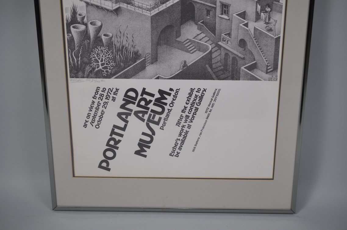 Signed M.C. Escher Exhibition Poster Ltd. Edition 93/103, photo 5 of 10