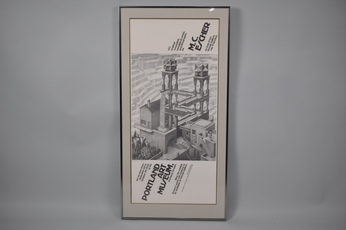 Signed M.C. Escher Exhibition Poster Ltd. Edition 93/103, photo 2 of 10