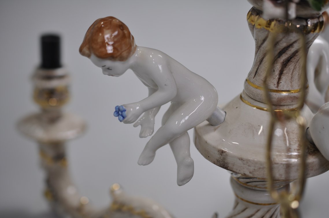Capodimonte Chandelier w/ Porcelain Strap, photo 16 of 34
