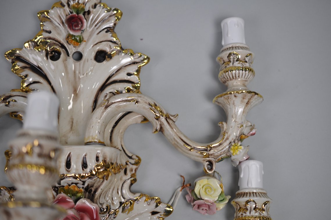 Capodimonte Sconces Five Arm Set, photo 20 of 25
