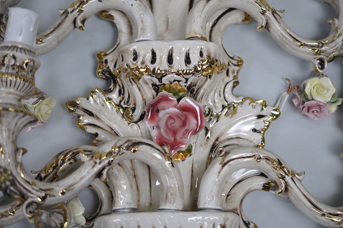 Capodimonte Sconces Five Arm Set, photo 22 of 25