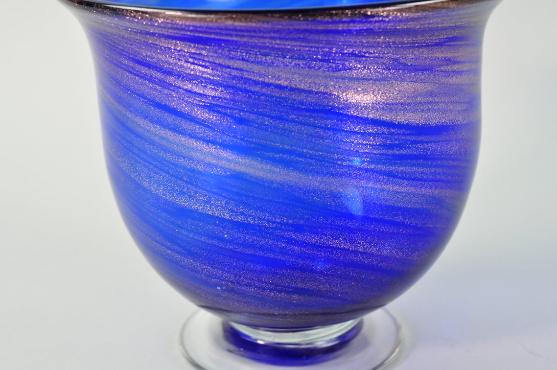 Aventurine Glass Copper Swirl Bowl, photo 5 of 12