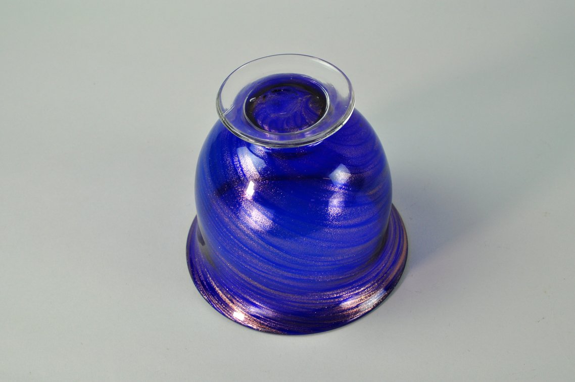 Aventurine Glass Copper Swirl Bowl, photo 11 of 12