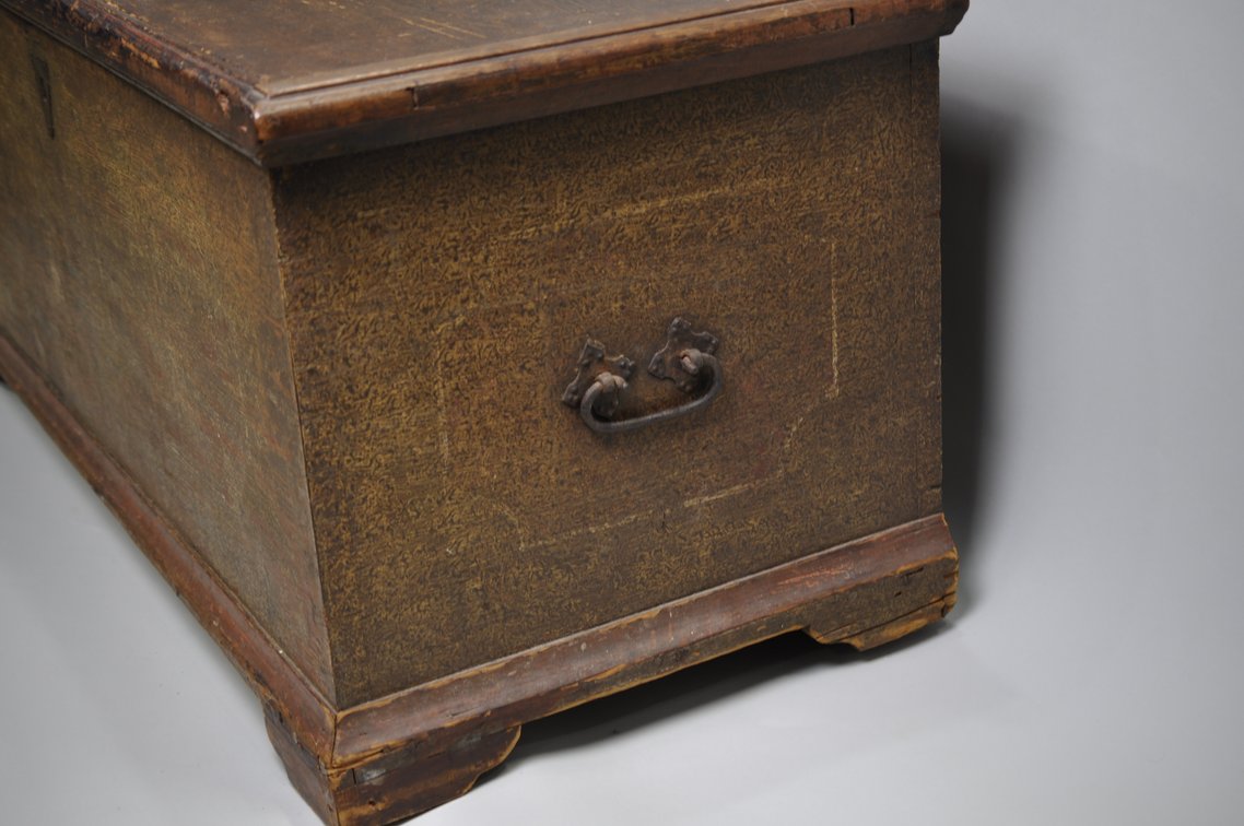 Wooden Blanket Chest with Forged Iron Hinges, photo 11 of 25