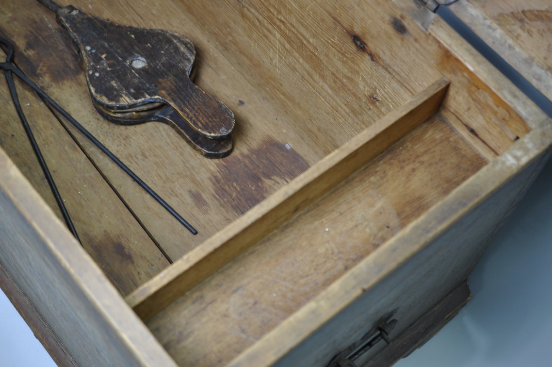 Wooden Blanket Chest with Forged Iron Hinges, photo 16 of 25