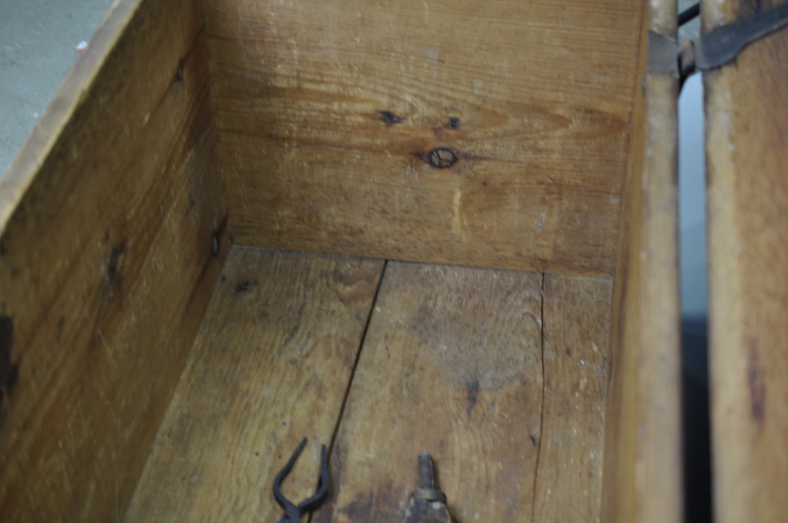 Wooden Blanket Chest with Forged Iron Hinges, photo 18 of 25