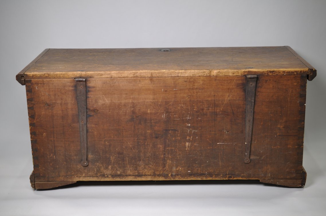 Wooden Blanket Chest with Forged Iron Hinges, photo 22 of 25