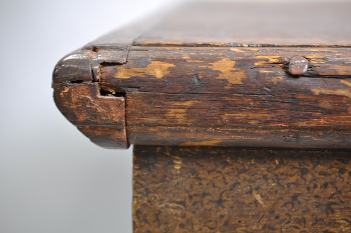 Wooden Blanket Chest with Forged Iron Hinges, photo 4 of 25