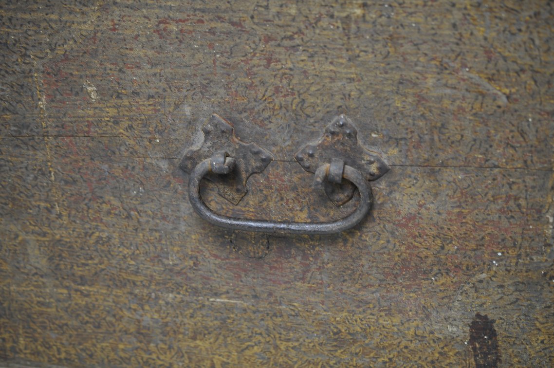 Wooden Blanket Chest with Forged Iron Hinges, photo 9 of 25