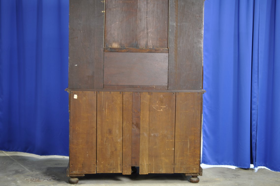 Vintage Wooden Sideboard with Decorative Tile Insets, photo 30 of 33