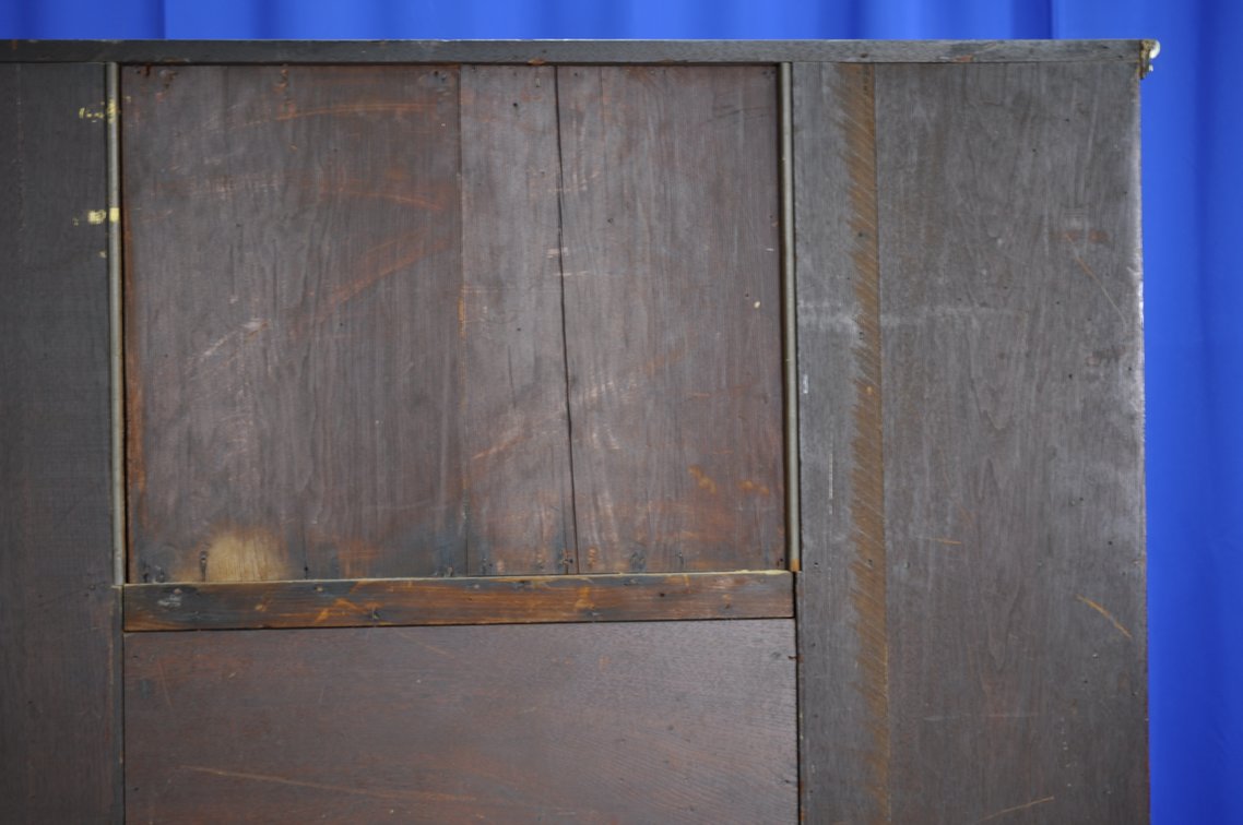 Vintage Wooden Sideboard with Decorative Tile Insets, photo 33 of 33