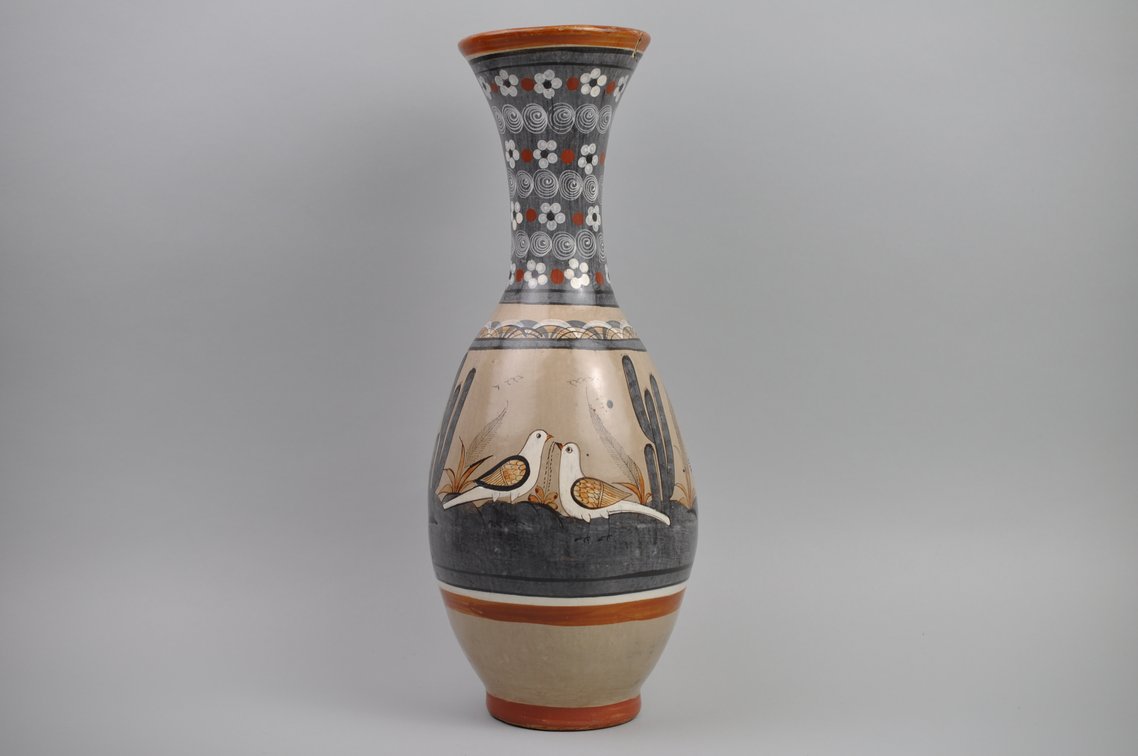 Tonalá Hand Painted Mexican Pottery Vases, photo 3 of 12