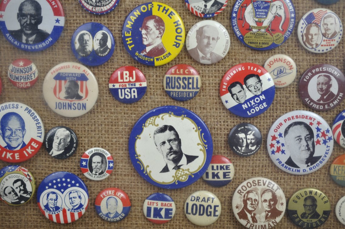 Political Campaign Button Display, photo 11 of 14