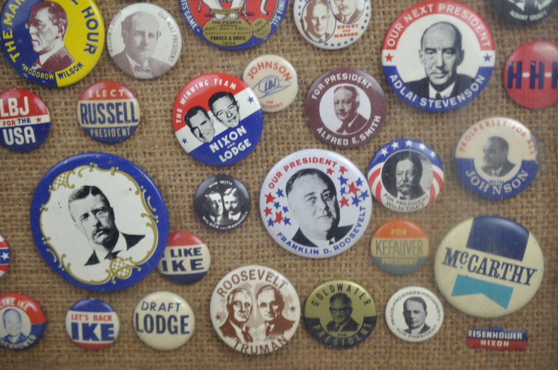 Political Campaign Button Display, photo 12 of 14