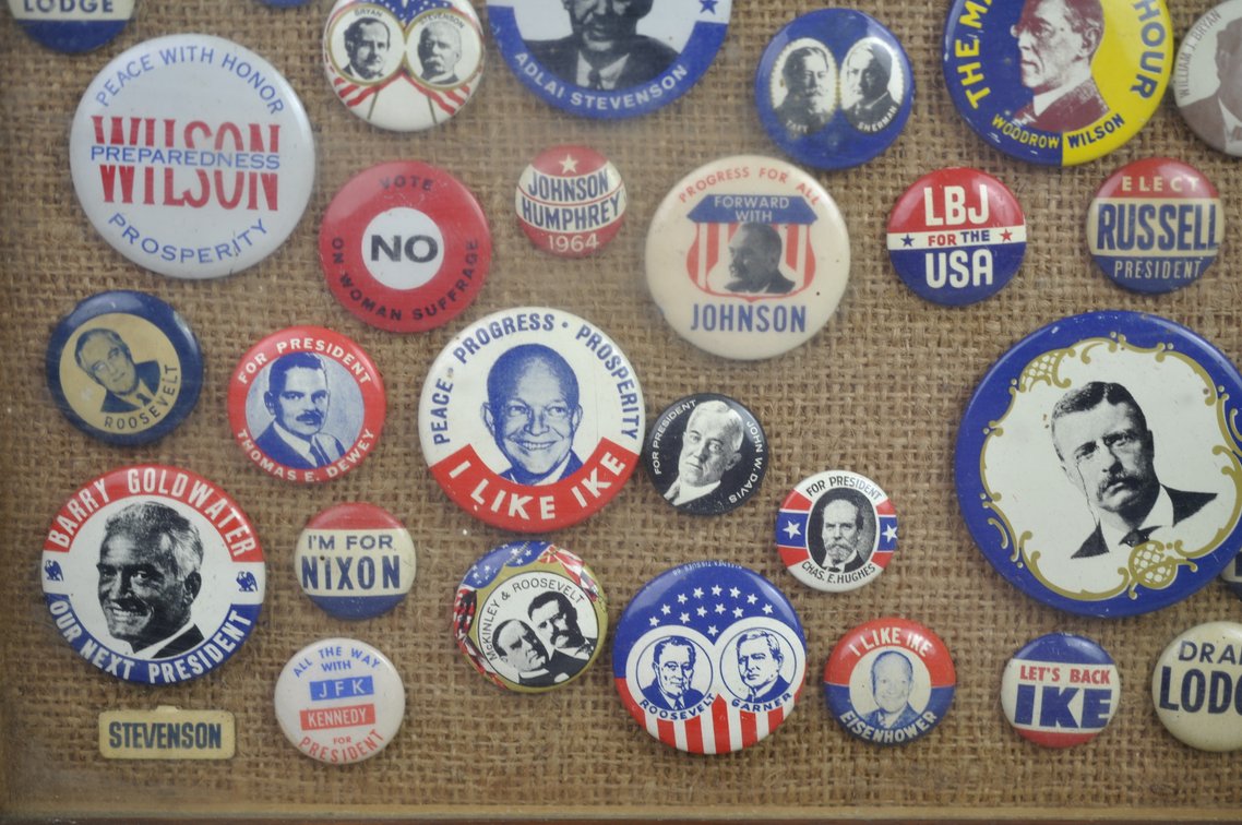 Political Campaign Button Display, photo 10 of 14