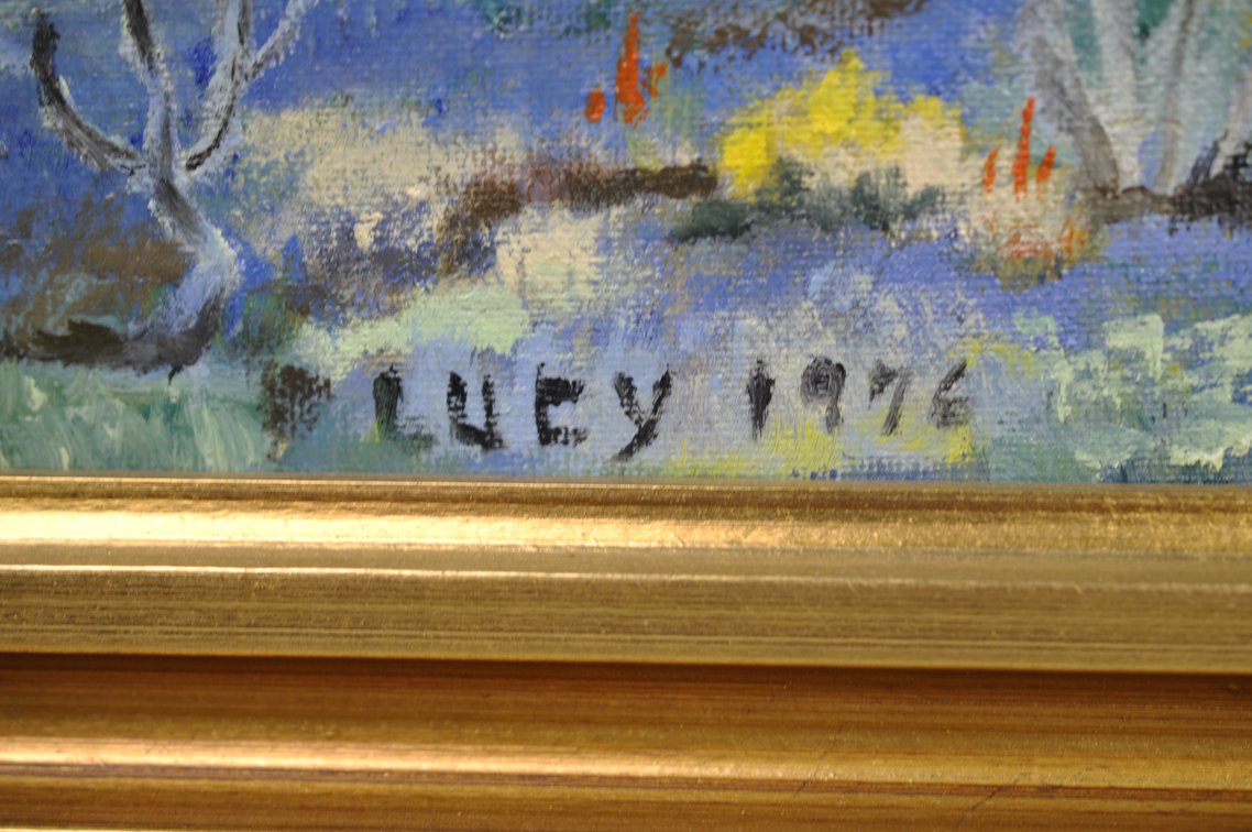 Lucy Painting of Landscape with Trees, photo 3 of 8