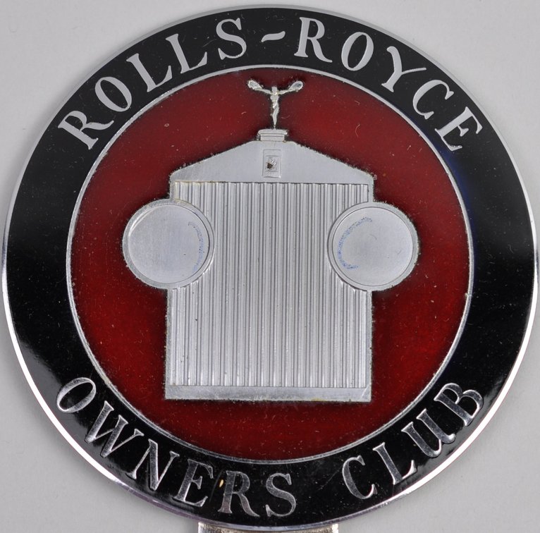 Rolls-Royce Owners Club Car Grille Badge, photo 2 of 3