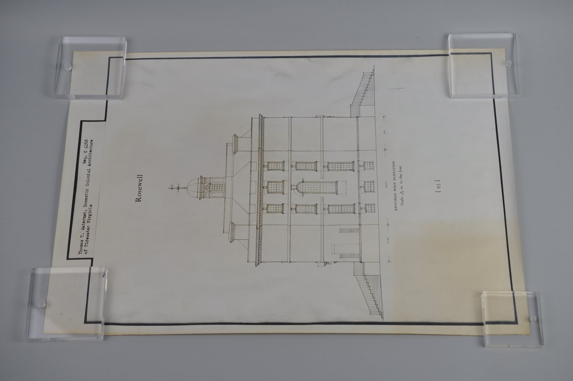 Virginia's Roswell Plantation Blueprints and Photos, photo 11 of 16