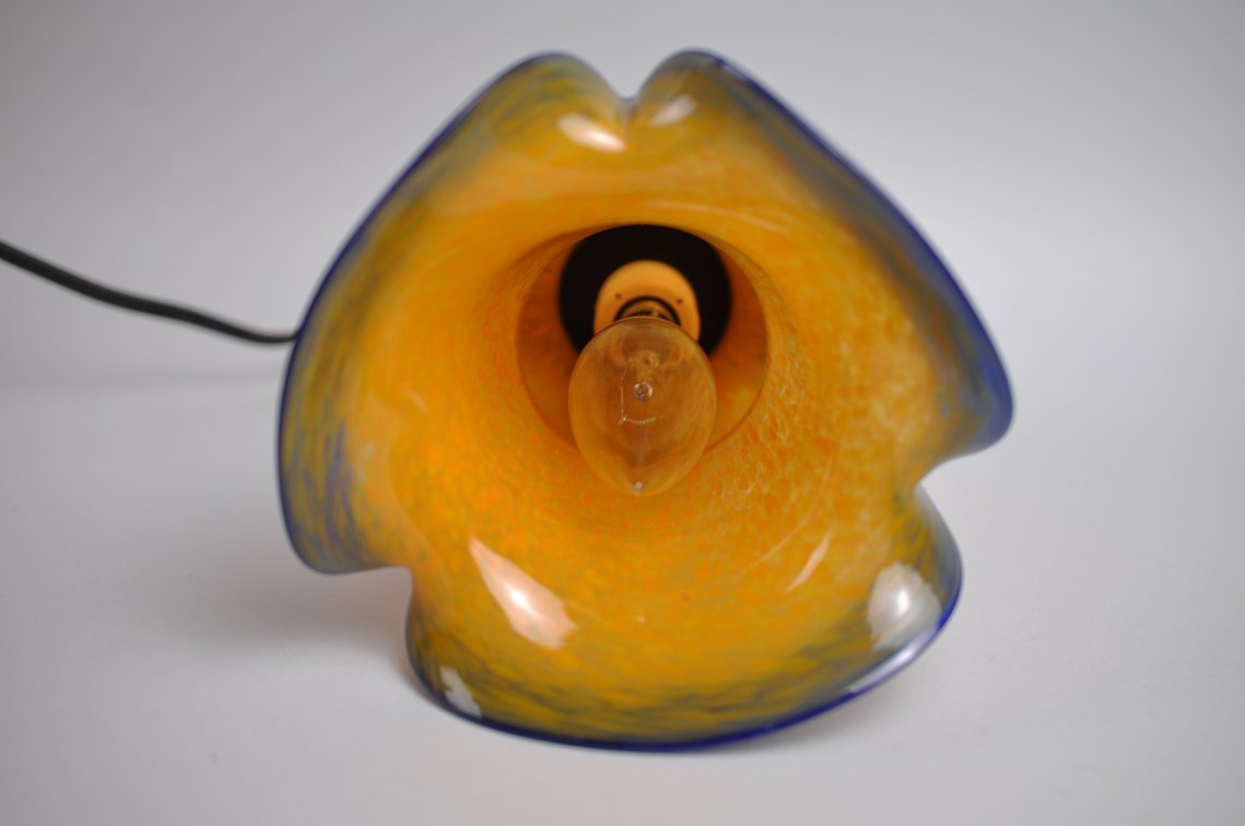 Art Deco Iron Floor Lamps w/ Orange Glass, photo 26 of 34