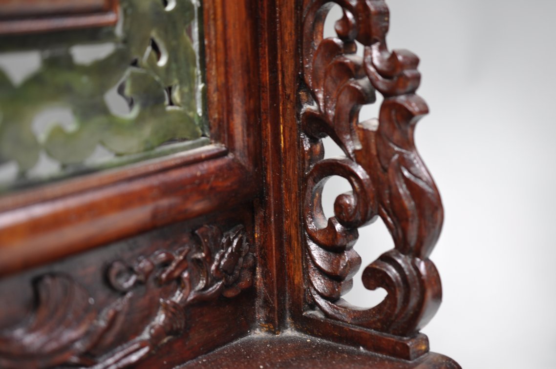 Jade Table Screens w/ Wood Frames, photo 11 of 32