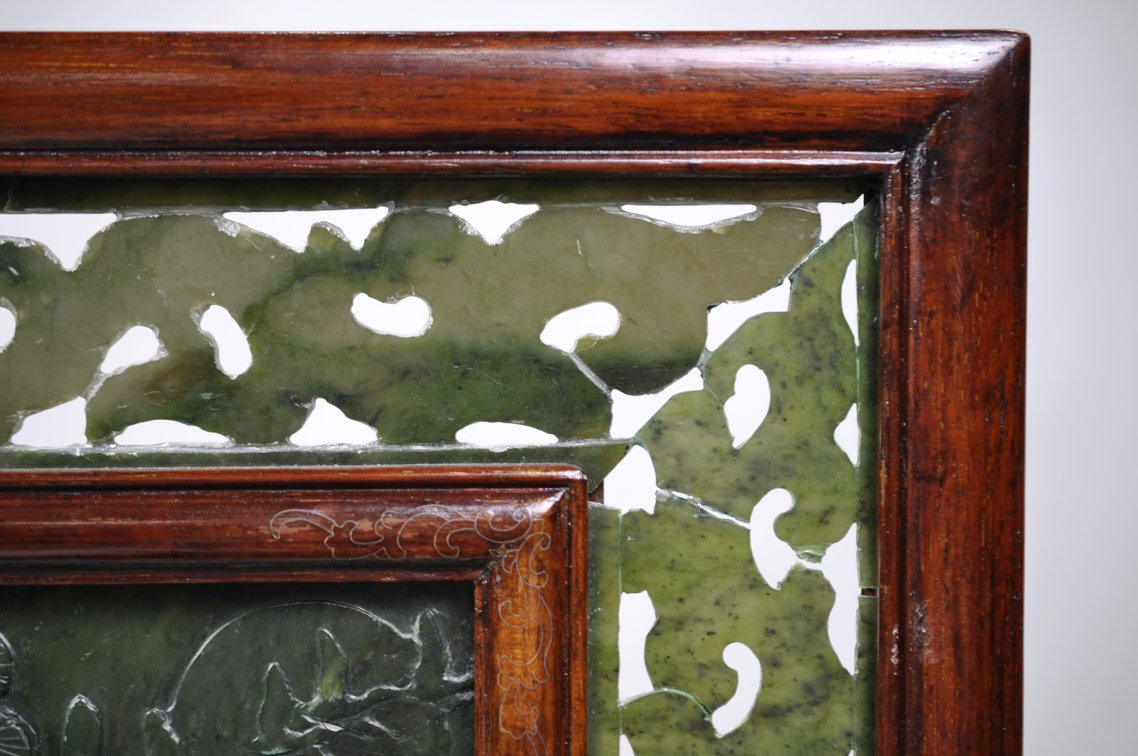 Jade Table Screens w/ Wood Frames, photo 15 of 32