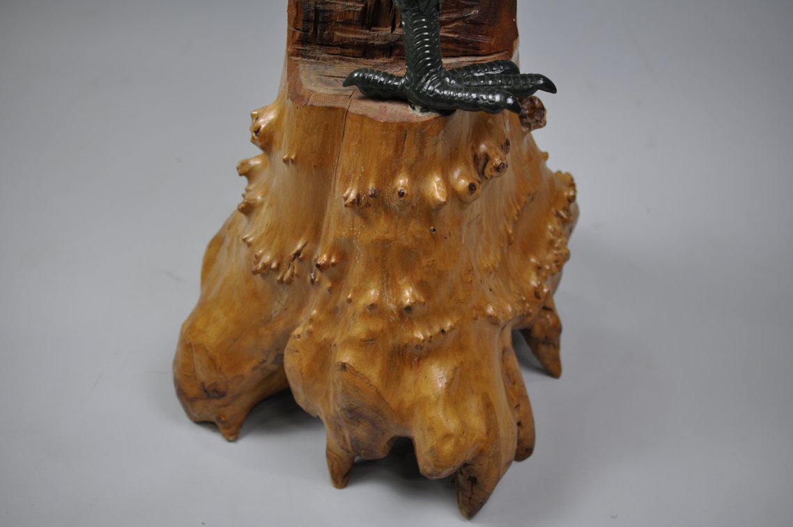 Jade Eagle on a Log Stand, photo 17 of 20