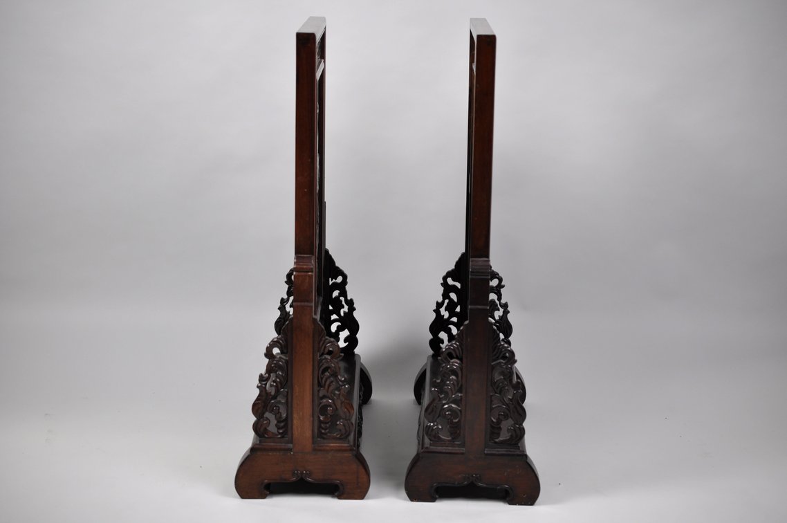 Jade Table Screens w/ Wood Frames, photo 23 of 32