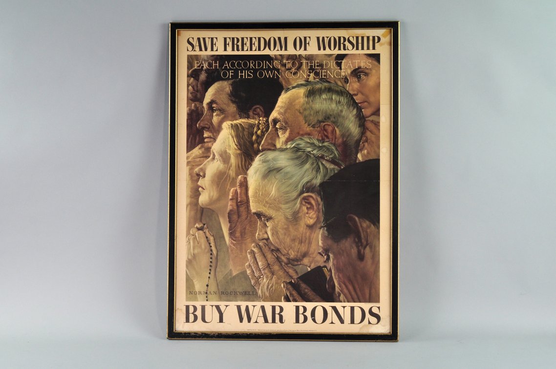 Four Freedoms War Bond Posters by Norman Rockwell, photo 9 of 11