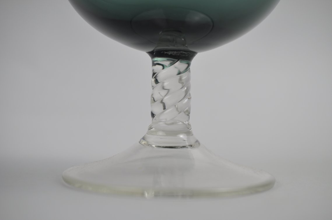 Italian Glass Decanter w/ Flame Stopper, photo 10 of 14