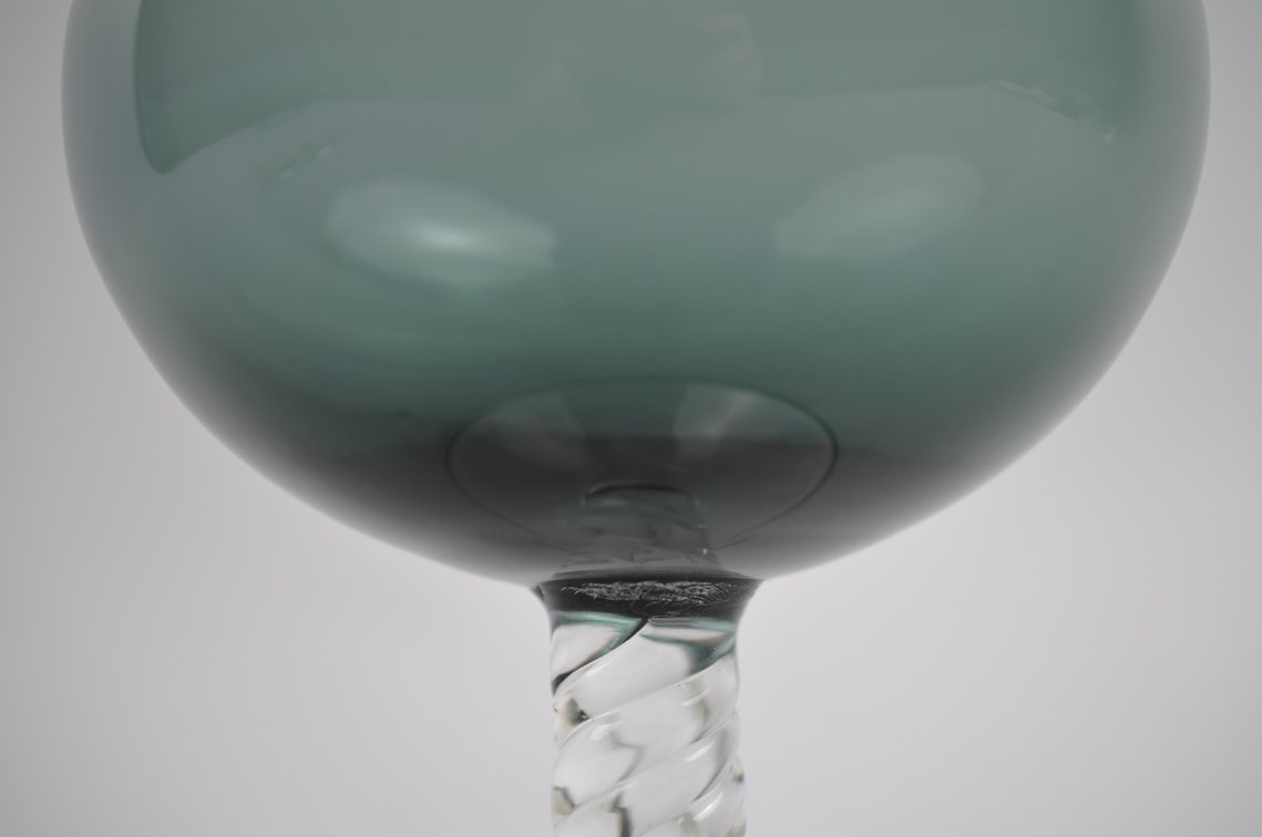 Italian Glass Decanter w/ Flame Stopper, photo 11 of 14