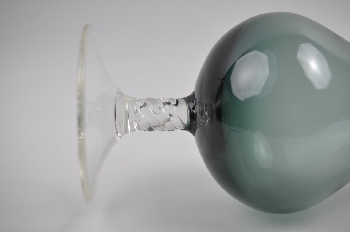 Italian Glass Decanter w/ Flame Stopper, photo 14 of 14