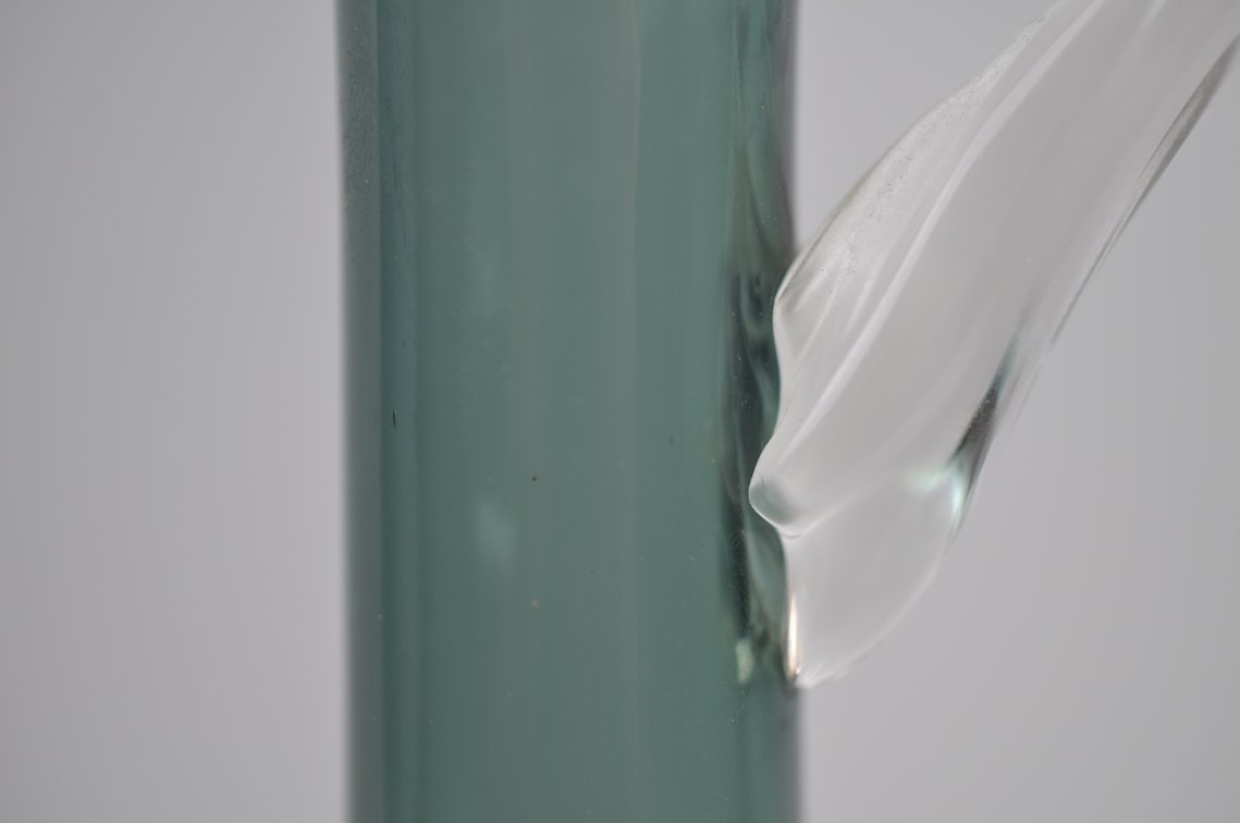 Italian Glass Decanter w/ Flame Stopper, photo 12 of 14