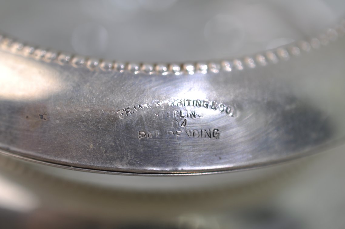 Etched Glass & Sterling Coasters/Candy Dishes, photo 16 of 17